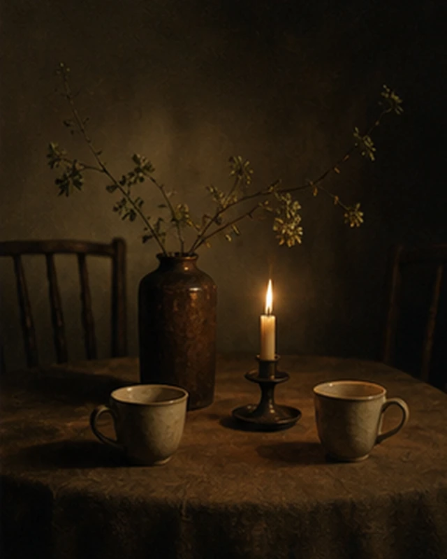 最近一周，哪一个瞬间让你觉得有你真好？ / Candlelit still life for gratitude and closeness